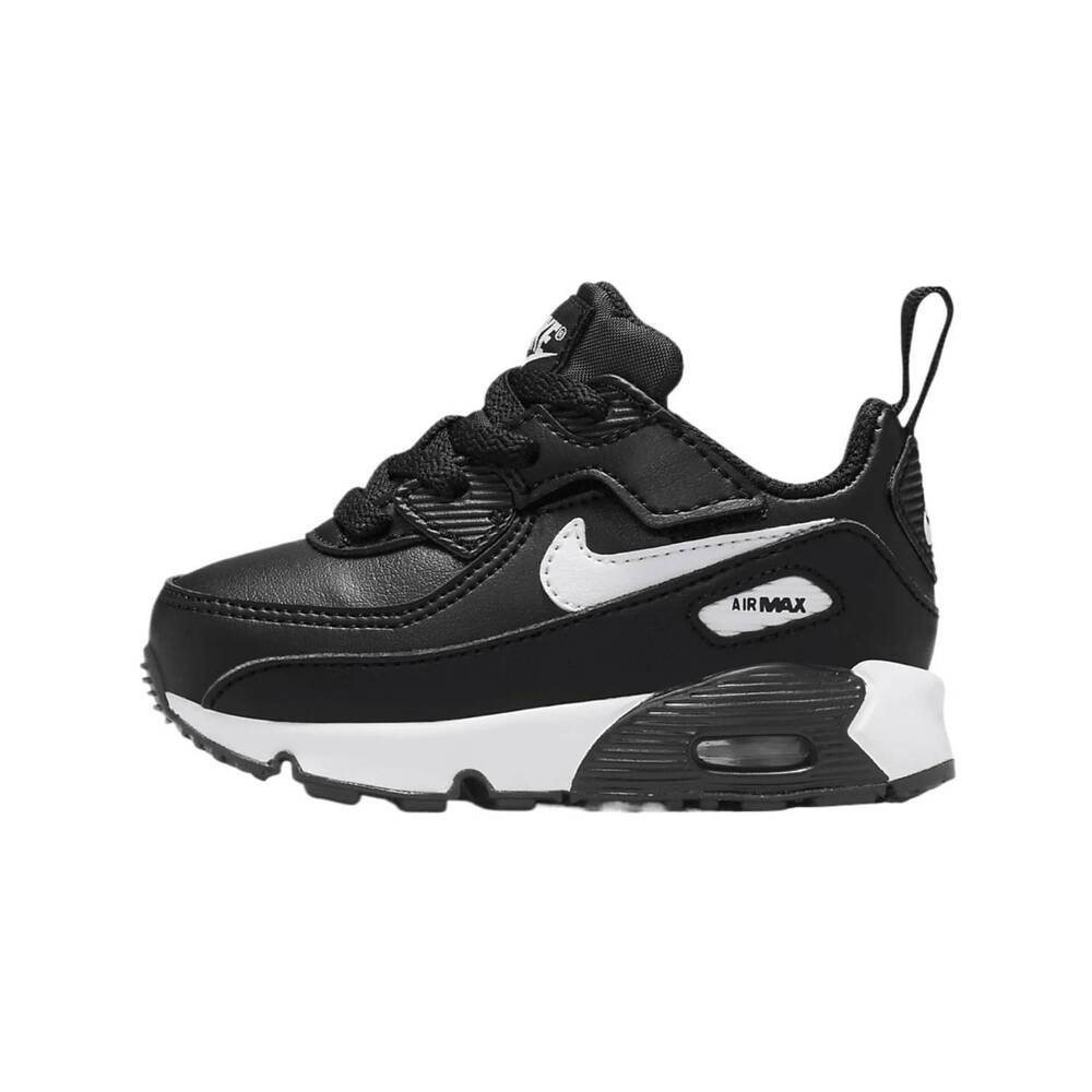 NEW NIKE baby/toddler air max 90 easyon shoes in black/black/white